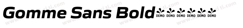 Gomme Sans Bold字体转换